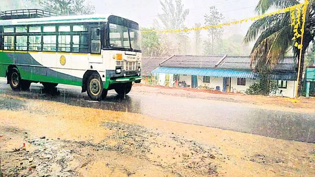 పెదబయలులో భారీ వర్షం