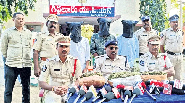 3 కిలోల గంజాయి స్వాధీనం