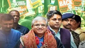 సీఈసీ గోబ్యాక్ నినాదాలు, నల్లజెండాలతో నిరసనలు