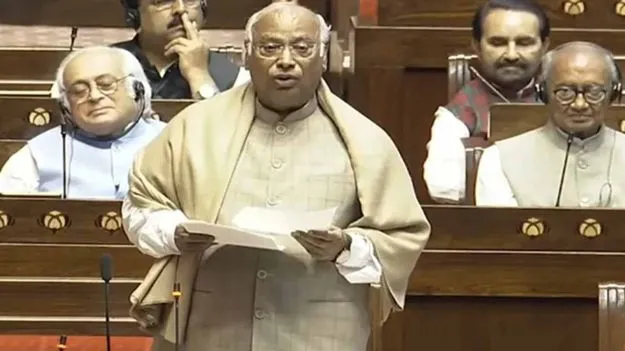 ప్రేమ మాతో, పెళ్లి మోదీతో.. రాజ్యసభలో ఖర్గే ఆసక్తికర  వ్యాఖ్యలు