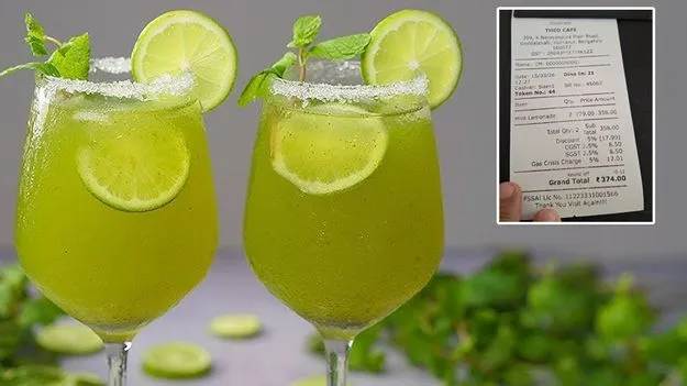 నిమ్మరసానికి గ్యాస్ బిల్లు వేశారు.. ఎంతో తెలుసా..!