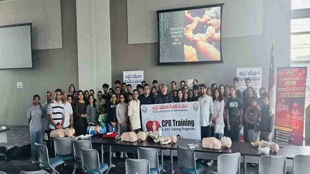 తానా ఆధ్వర్యంలో సీపీఆర్, ఏఈడీ శిక్షణా కార్యక్రమం 