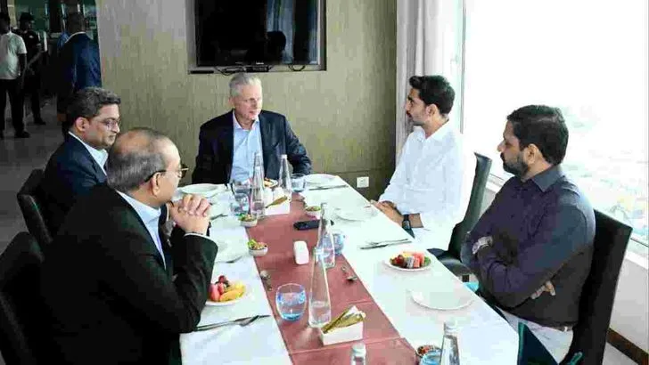 క్యాప్ జెమినీ సీఈవో ఐమాన్ ఇజ్జత్‌తో మంత్రి లోకేష్ భేటీ