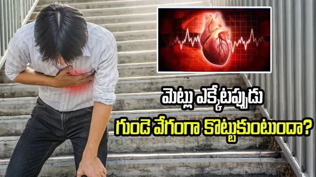 మెట్లు ఎక్కేటప్పుడు గుండె వేగంగా కొట్టుకుంటుందా? కారణాలు ఇవే