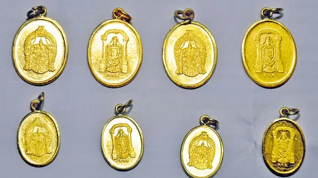 గ్రాము నుంచి శ్రీవారి డాలర్లు