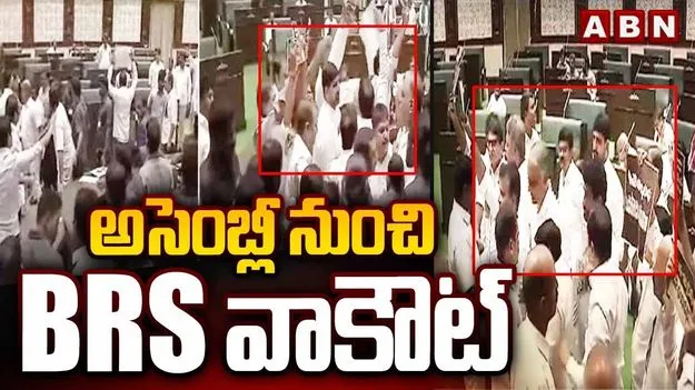 తెలంగాణ శాసనసభ నుంచి బీఆర్‌ఎస్ వాకౌట్