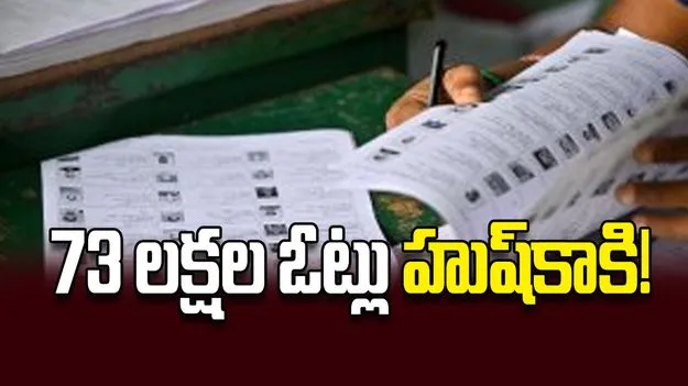 73 లక్షల ఓట్లు  హుష్‌కాకి!