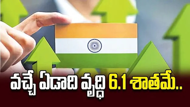 వచ్చే ఏడాది వృద్ధి 6.1 శాతమే..