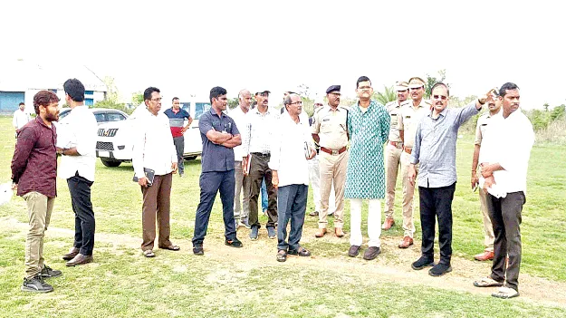 సీఎం పర్యటనకు ఏర్పాట్లు