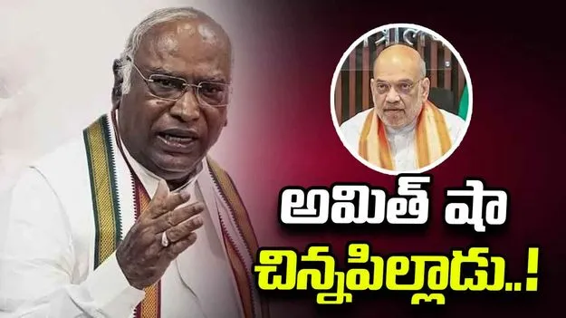 నేను తొలిసారి ఎమ్మెల్యే అయినప్పుడు అమిత్ షా చిన్నపిల్లాడు: మల్లికార్జున ఖర్గే..