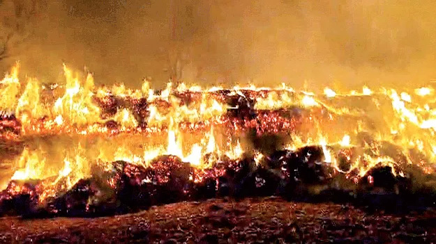 బత్తలూరులో అగ్ని ప్రమాదం 