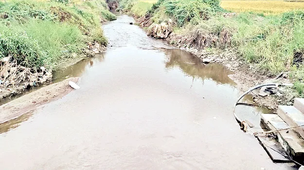 పాలేరు వాగులో తగ్గిన ప్రవాహం 