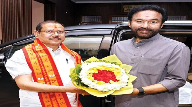 శ్రీశైలంలో కేంద్ర మంత్రి కిషన్‌ రెడ్డి