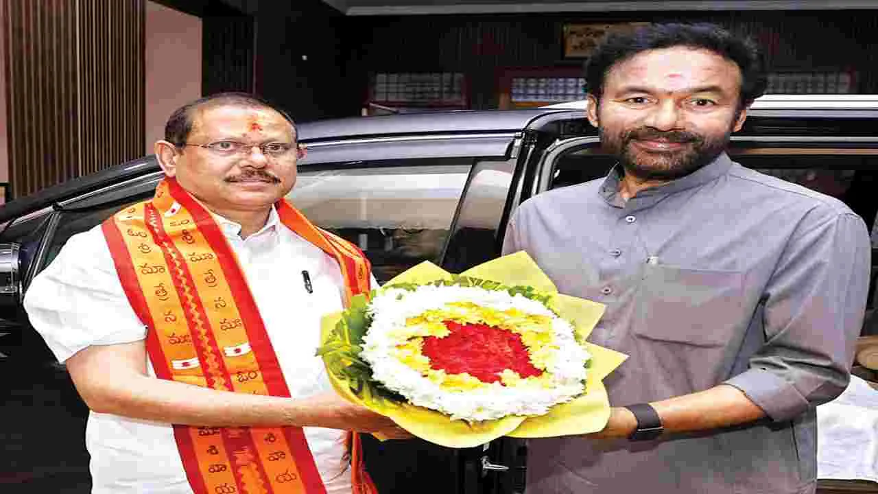 శ్రీశైలంలో కేంద్ర మంత్రి కిషన్‌ రెడ్డి