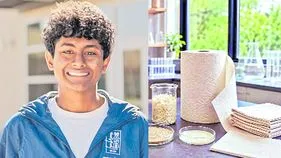 ఆహార వ్యర్థాలతో పేపర్‌ టవల్స్‌