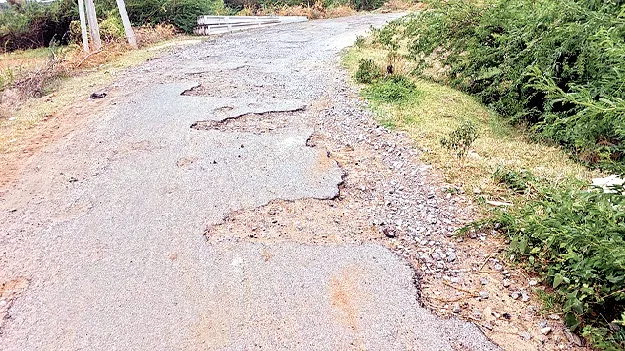 గుంతల రోడ్లు