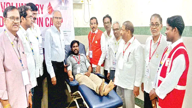 70వ సారి రక్తదానం 
