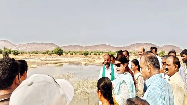 వాటర్‌ షెడ్‌ పనుల పరిశీలన 