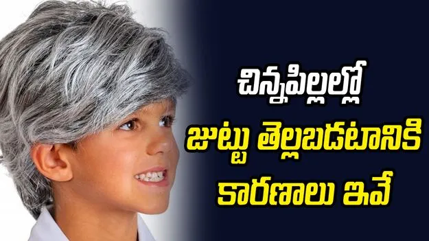 చిన్నపిల్లల్లో జుట్టు తెల్లబడటానికి కారణాలు ఇవే