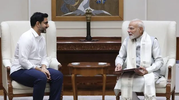 నేడు ప్రధానితో లోకేశ్‌ భేటీ