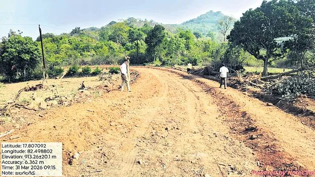 జలగలగెడ్డ రహదారి పనులు చకచకా