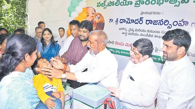 చిన్నారుల ఆరోగ్యమే లక్ష్యం: మంత్రి దామోదర