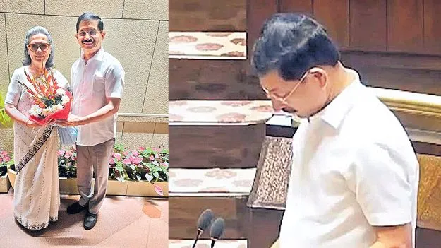 రాజ్యసభ సభ్యులుగా వేం, సింఘ్వీ ప్రమాణం