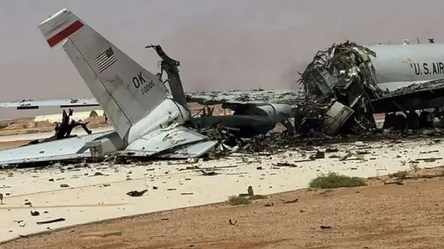 అమెరికా ‘ఈ-3 అవాక్స్‌’ విమానం ధ్వంసం