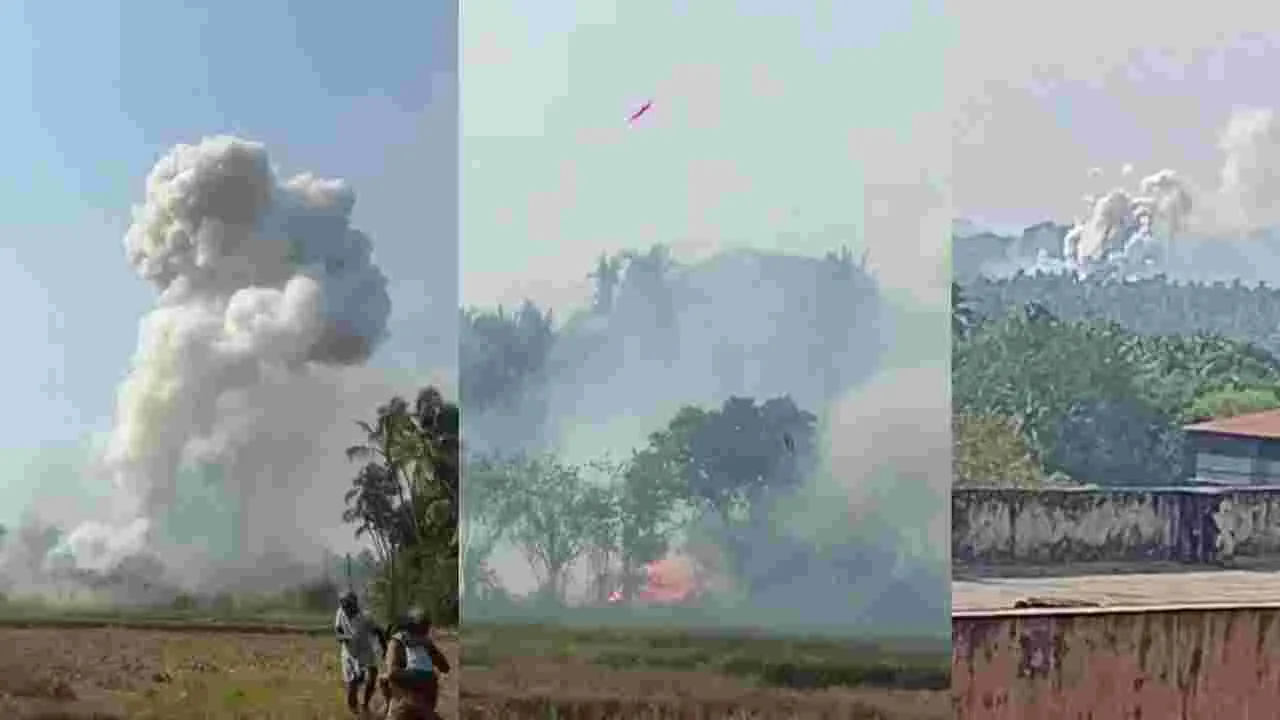 కేరళలోని బాణసంచా ఫ్యాక్టరీలో అగ్ని ప్రమాదం