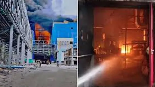 వైటీపీఎస్‌లో భారీ అగ్ని ప్రమాదం