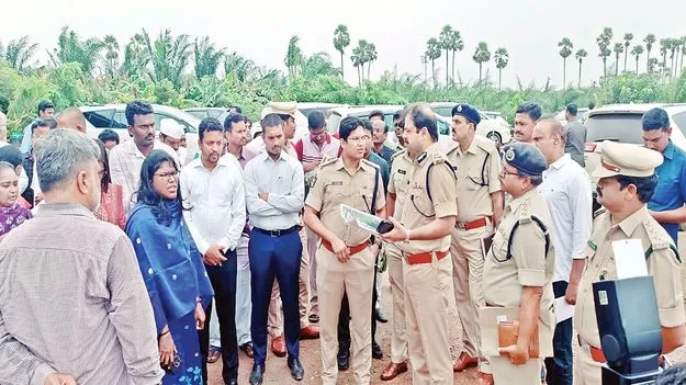 ఉప రాష్ట్రపతి పర్యటన ఏర్పాట్ల పరిశీలన