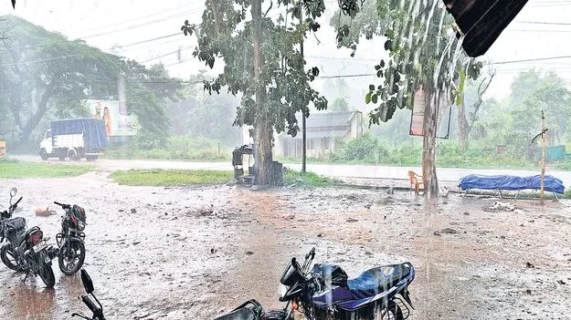 జీకేవీధి, చింతపల్లిలో వర్షం 