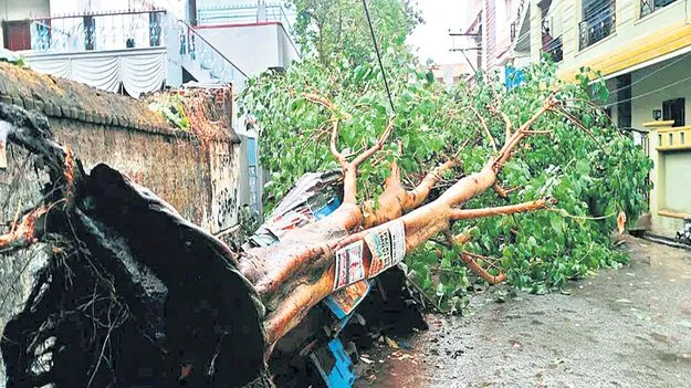 ఈదురుగాలుల బీభత్సం