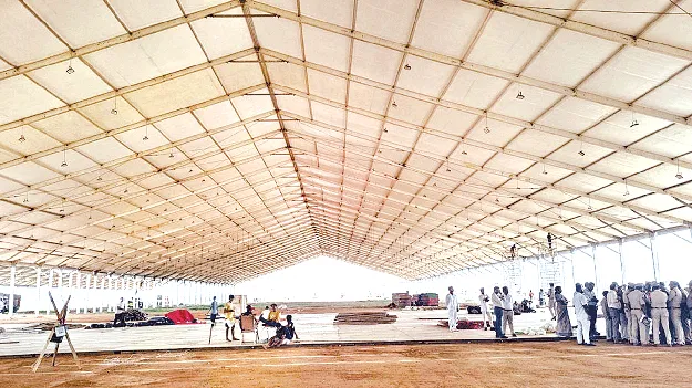 ready to  airport  inaguration వాయువేగంతో సన్నద్ధం