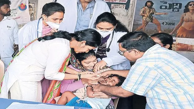 జిల్లాలో పల్స్‌ పోలియో 92 శాతం నమోదు 