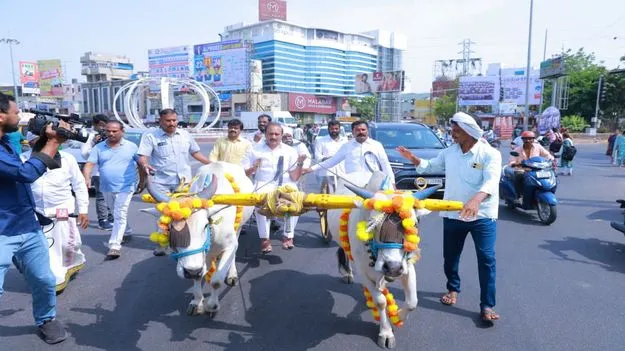  Karimnagar:  పెట్రో ధరలపై నిరసన 