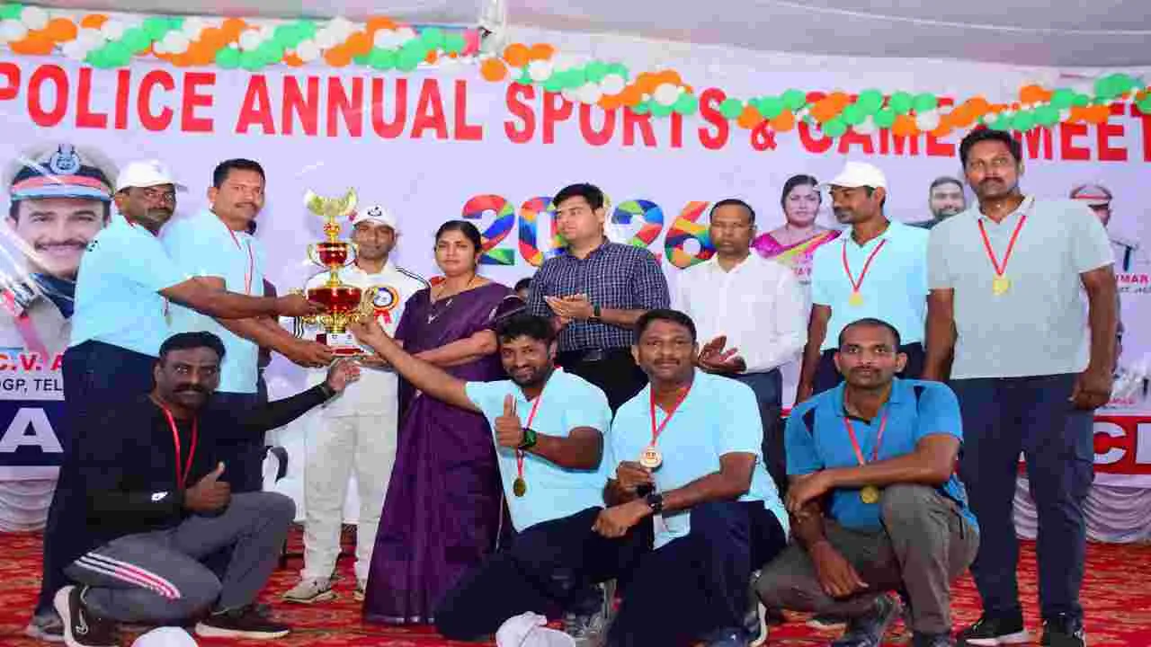  Jagtial: పోలీసులకు క్రీడలు ఉత్సాహాన్ని కలిగిస్తాయి