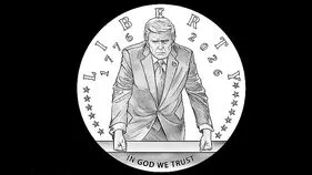 ట్రంప్‌ ముఖచిత్రంతో బంగారు నాణెం