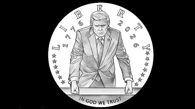 ట్రంప్‌ ముఖచిత్రంతో బంగారు నాణెం