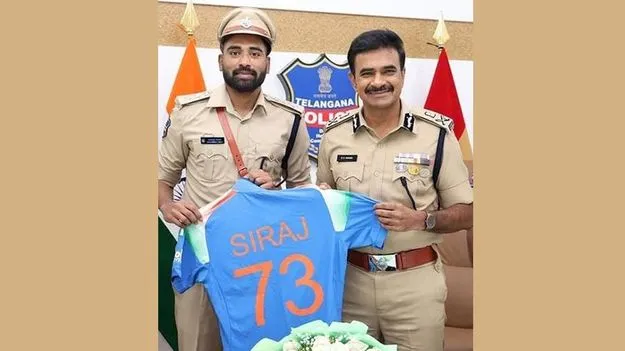 డీజీపీ ఆనంద్‌ను కలిసిన సిరాజ్‌