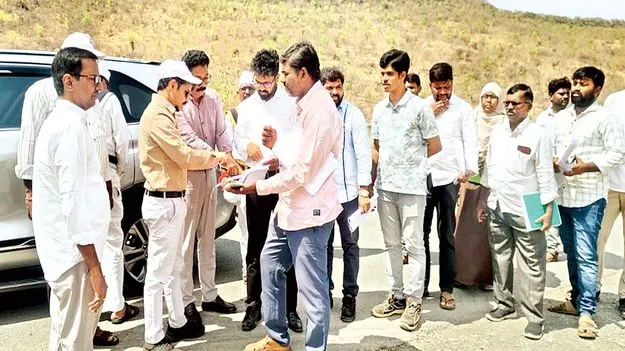 అటవీ భూముల పరిశీలన 