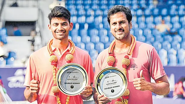 సాకేత్‌ జంటకు డబుల్స్‌ టైటిల్‌