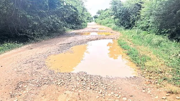 అధ్వాన దారిలో అవస్థల ప్రయాణం