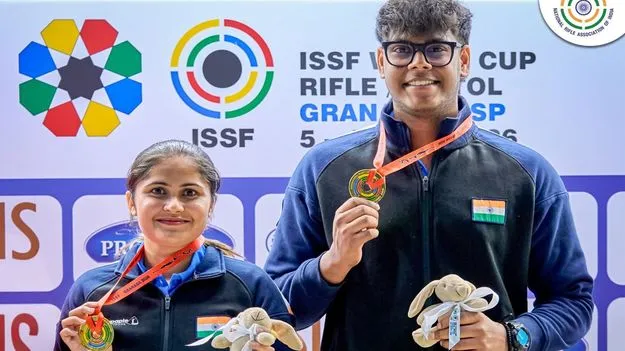 ముకేష్‌ జోడీకి రికార్డు పసిడి