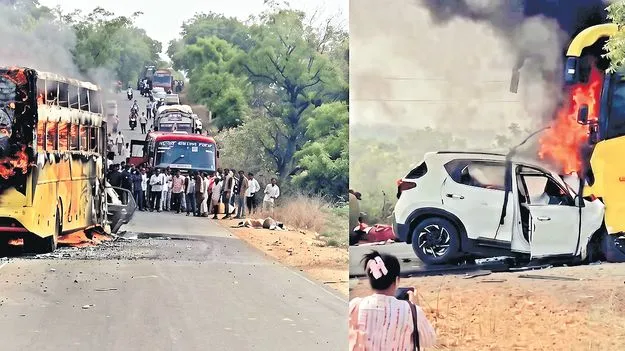 కుటుంబం అగ్నికి ఆహుతి..!