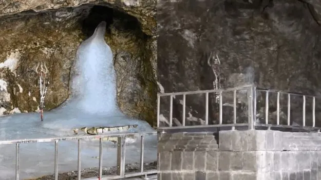 కరిగిపోయిన అమర్‌నాథ్‌ మంచు లింగం!