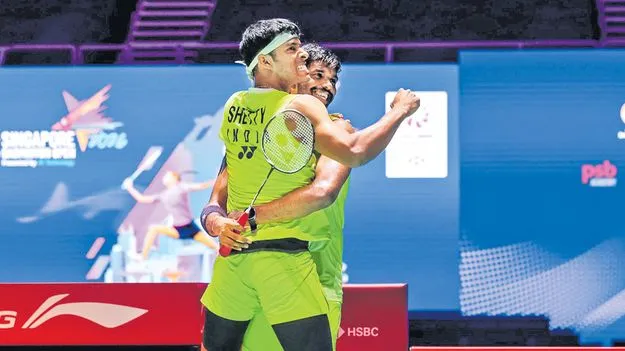 నెం.1ను చిత్తుచేసి..ఫైనల్‌కు సాత్విక్‌ జోడీ
