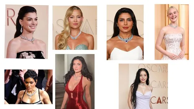 రెడ్‌ కార్పెట్‌పై కాలర్‌బోన్‌ నెక్లెస్‌