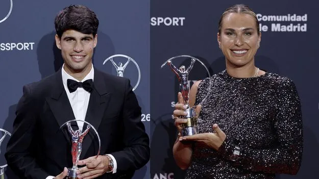 ‘లారెస్‌’ విజేతలు అల్కారజ్‌, సబలెంక