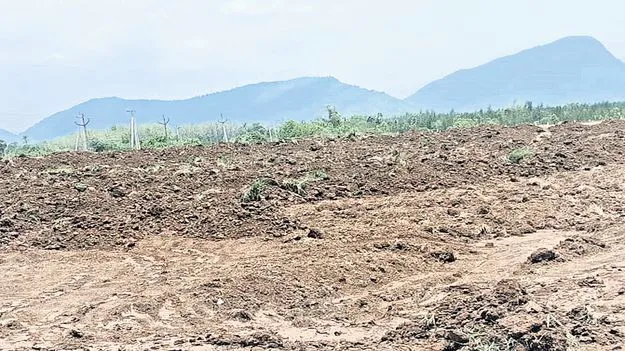 రాజాం చెరువులో మట్టి దోపిడీ